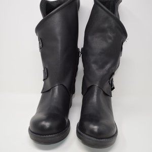 Muse & Cloud Falida Black Leather Boots